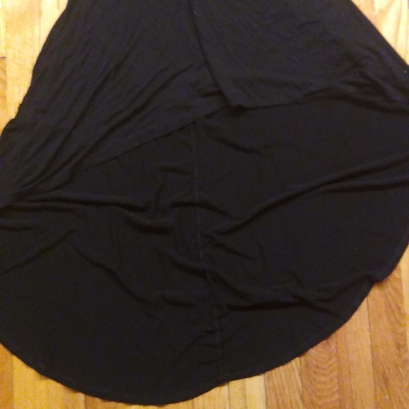 Sold 3/$15 sale Black high low cross back dress - Picture 2 of 11